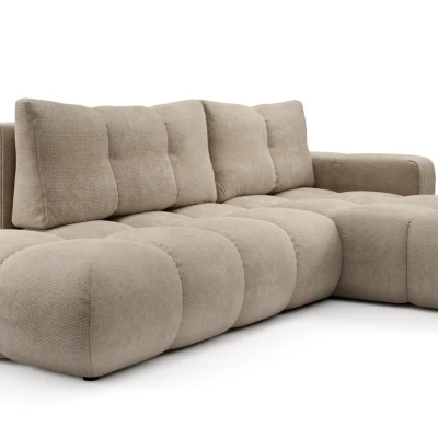 Rozkládací sedačka s úložným prostorem TRURO 1 - béžová, pravý roh