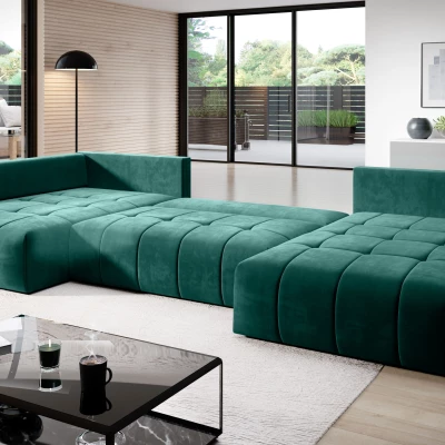 Rozkládací sedací souprava KASIA XXL - zelená