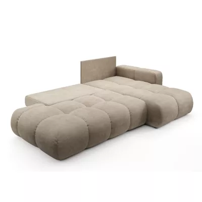 Rozkládací sedačka s úložným prostorem TRURO 1 - béžová, pravý roh