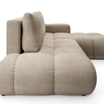 Rozkládací sedačka s úložným prostorem TRURO 1 - béžová, pravý roh