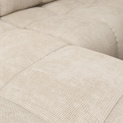 Rozkládací sedačka s úložným prostorem TRURO 1 - béžová, pravý roh