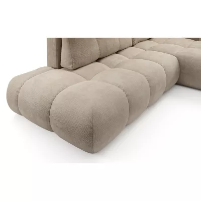 Rozkládací sedačka s úložným prostorem TRURO 1 - béžová, pravý roh