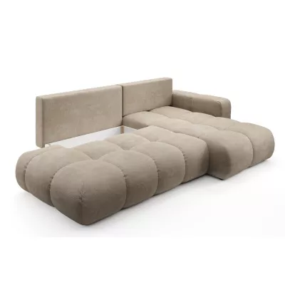 Rozkládací sedačka s úložným prostorem TRURO 1 - béžová, pravý roh