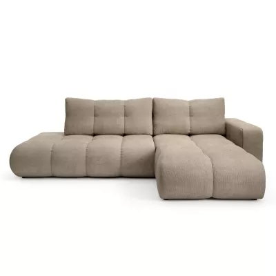 Rozkládací sedačka s úložným prostorem TRURO 1 - světlá šedá, pravý roh