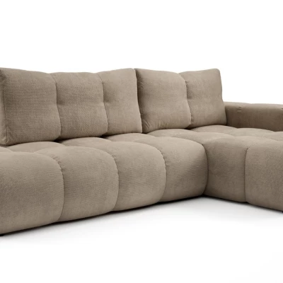 Rozkládací sedačka s úložným prostorem TRURO 1 - světlá šedá, pravý roh