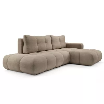 Rozkládací sedačka s úložným prostorem TRURO 1 - světlá šedá, pravý roh