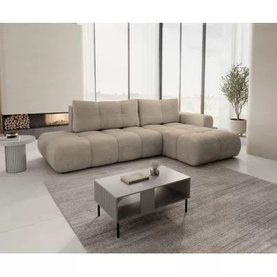 Rozkládací sedačka s úložným prostorem TRURO 1 - světlá šedá, pravý roh