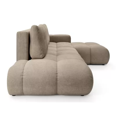 Rozkládací sedačka s úložným prostorem TRURO 1 - světlá šedá, pravý roh