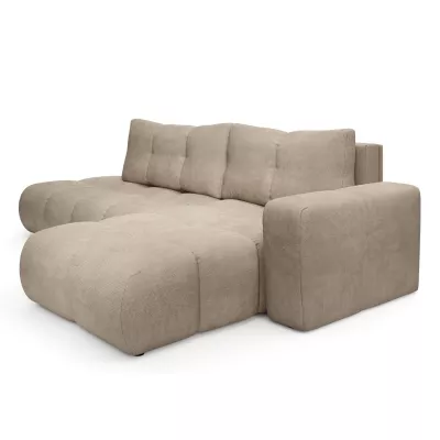 Rozkládací sedačka s úložným prostorem TRURO 1 - světlá šedá, pravý roh