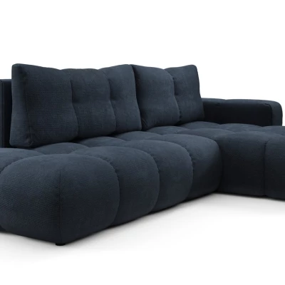 Rozkládací sedačka s úložným prostorem TRURO 1 - modrá, pravý roh