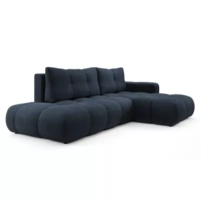 Rozkládací sedačka s úložným prostorem TRURO 1 - modrá, pravý roh