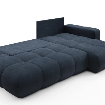 Rozkládací sedačka s úložným prostorem TRURO 1 - modrá, pravý roh