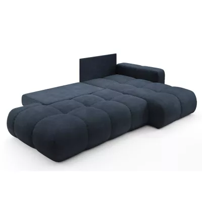 Rozkládací sedačka s úložným prostorem TRURO 1 - modrá, pravý roh