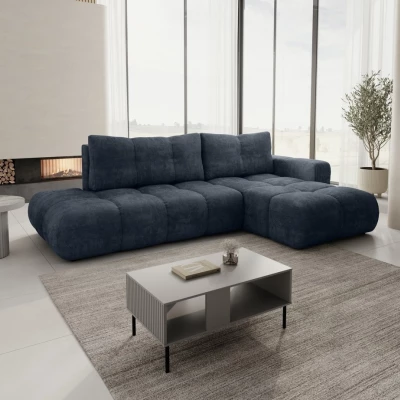 Rozkládací sedačka s úložným prostorem TRURO 1 - modrá, pravý roh