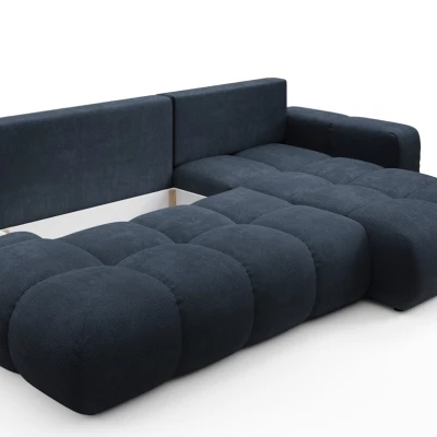 Rozkládací sedačka s úložným prostorem TRURO 1 - modrá, pravý roh