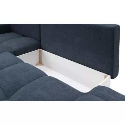 Rozkládací sedačka s úložným prostorem TRURO 1 - modrá, pravý roh