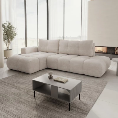 Rozkládací sedačka s úložným prostorem TRURO 1 - latte, levý roh