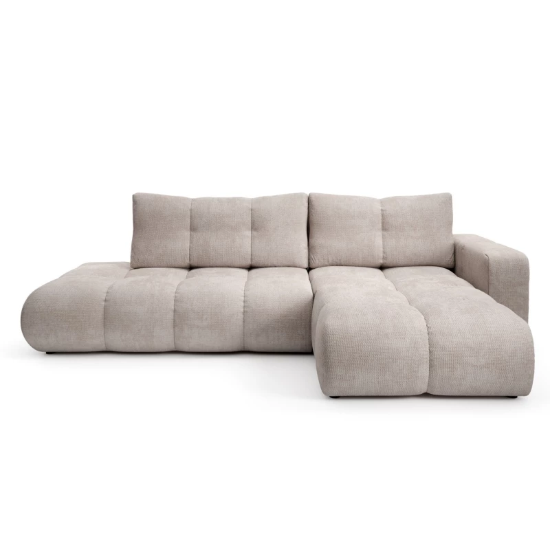 Rozkládací sedačka s úložným prostorem TRURO 1 - latte, pravý roh