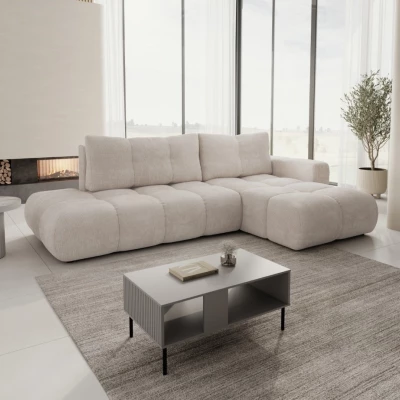 Rozkládací sedačka s úložným prostorem TRURO 1 - latte, pravý roh