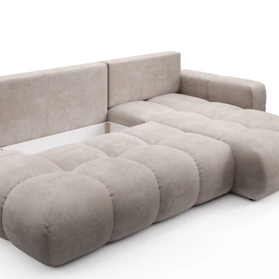 Rozkládací sedačka s úložným prostorem TRURO 1 - latte, pravý roh