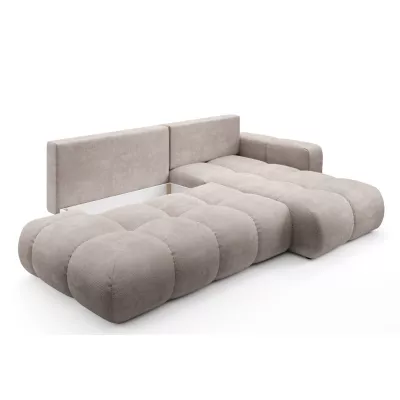 Rozkládací sedačka s úložným prostorem TRURO 1 - latte, pravý roh