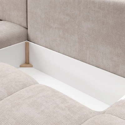 Rozkládací sedačka s úložným prostorem TRURO 1 - latte, pravý roh