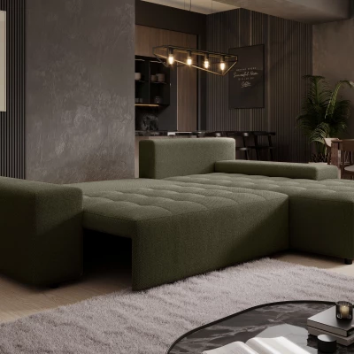 Elegantní sedací souprava EDITA - šedozelená