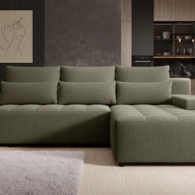 Elegantní sedací souprava EDITA - šedozelená