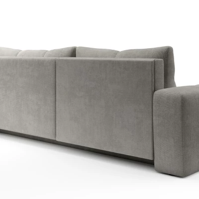 Rozkládací sedačka s úložným prostorem TRURO 1 - stříbrná, pravý roh