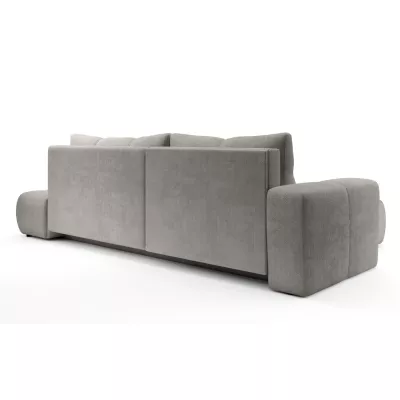 Rozkládací sedačka s úložným prostorem TRURO 1 - stříbrná, pravý roh