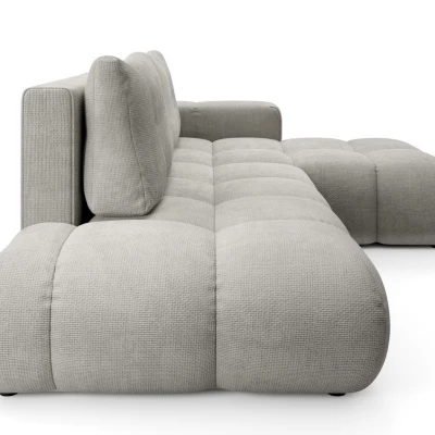 Rozkládací sedačka s úložným prostorem TRURO 1 - stříbrná, pravý roh