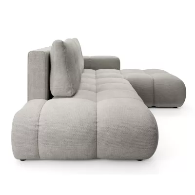 Rozkládací sedačka s úložným prostorem TRURO 1 - stříbrná, pravý roh