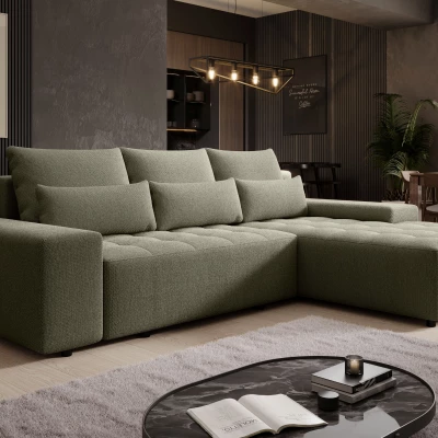 Elegantní sedací souprava EDITA - šedozelená