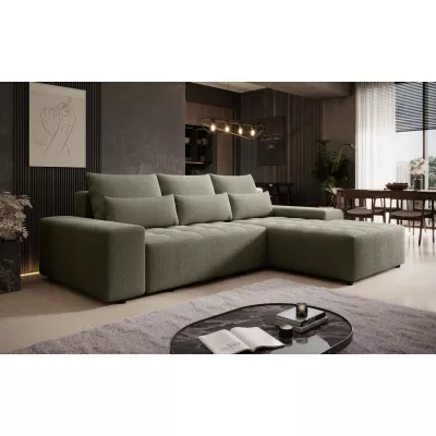 Elegantní sedací souprava EDITA - šedozelená