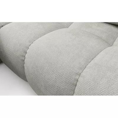 Rozkládací sedačka s úložným prostorem TRURO 1 - stříbrná, pravý roh