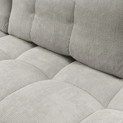 Rozkládací sedačka s úložným prostorem TRURO 1 - stříbrná, pravý roh