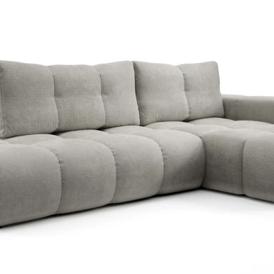 Rozkládací sedačka s úložným prostorem TRURO 1 - stříbrná, pravý roh