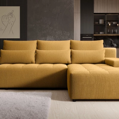 Elegantní sedací souprava EDITA - hořčicová