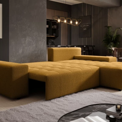 Elegantní sedací souprava EDITA - hořčicová