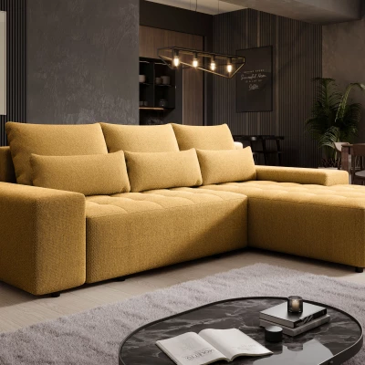 Elegantní sedací souprava EDITA - hořčicová