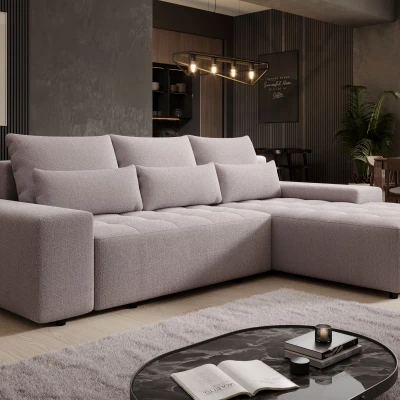 Elegantní sedací souprava EDITA - světle růžová