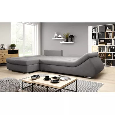 Designová rozkládací sedačka ORINA - šedá, levý roh