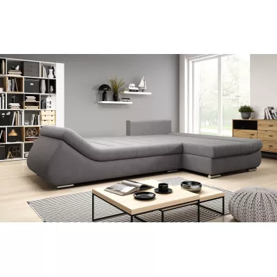 Designová rozkládací sedačka ORINA - šedá, pravý roh