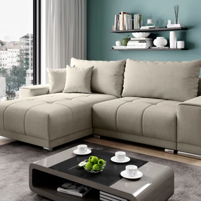 Sedací souprava s úložným prostorem VELIKA - béžová