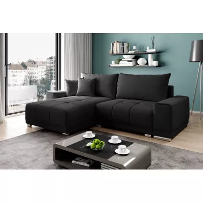 Sedací souprava s úložným prostorem VELIKA - černá