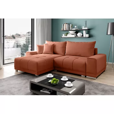 Sedací souprava s úložným prostorem VELIKA - oranžová