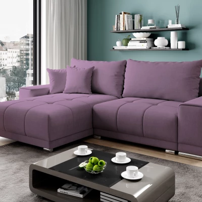 Sedací souprava s úložným prostorem VELIKA - fialová