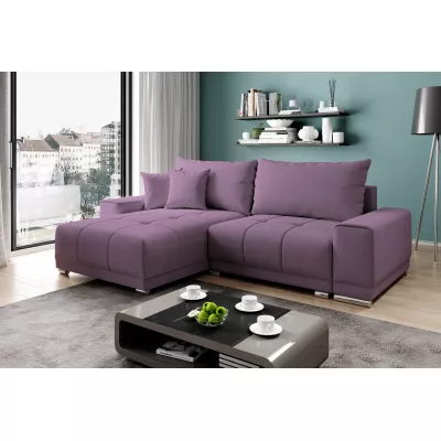 Sedací souprava s úložným prostorem VELIKA - fialová