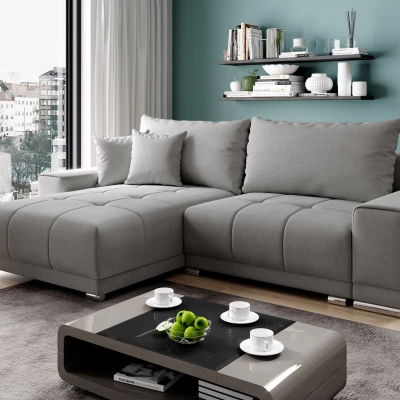 Sedací souprava s úložným prostorem VELIKA - šedá