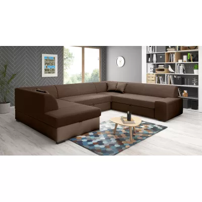 Sedací souprava do U VALTRUDA - hnědá